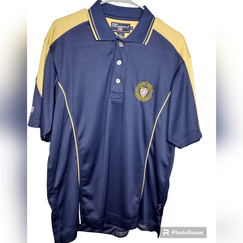 Pro-celebrity U.S Soccer Federation Referee program Men's size M Polo